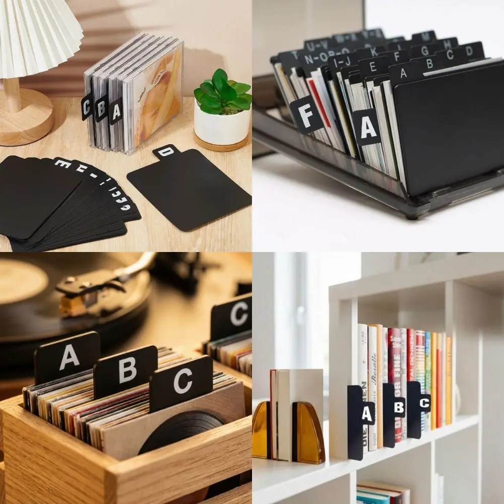 

Пластиковые разделители-закладки с 26 буквами алфавита (A-Z), этикетки-стикеры, индексные карточки-закладки, алфавитные вкладки