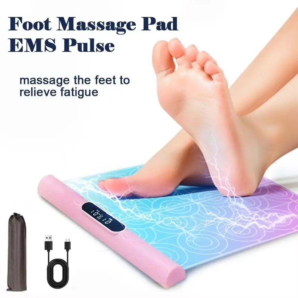 

New Microcurrents Foot Massager Pad Scroll Style Portable Foot Massage Pad Mat Colorful Foot Acupoint Massage Muscle Stimulation