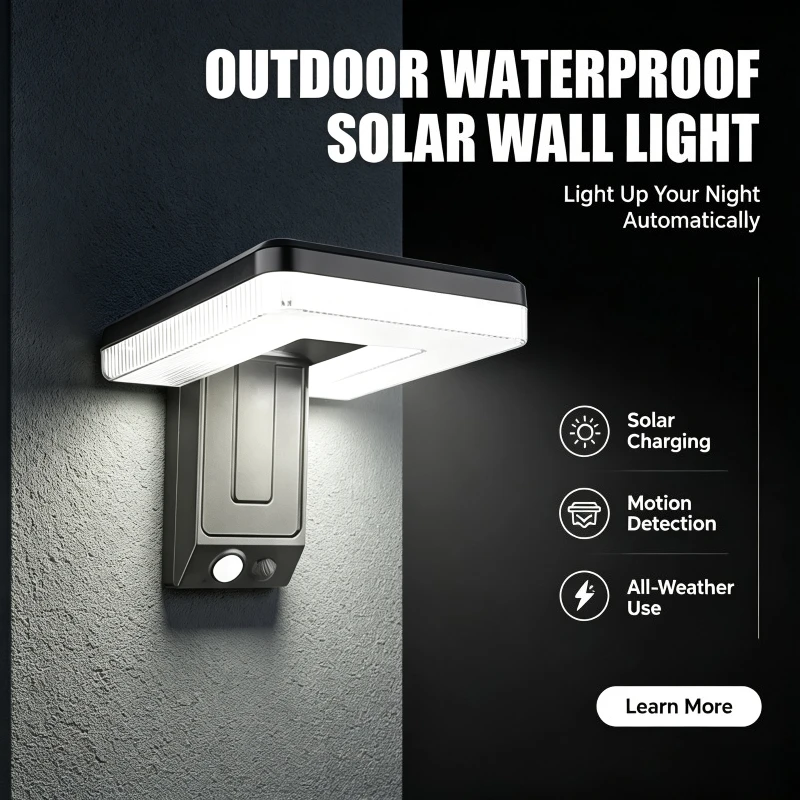 3 Pack Solar Wall Lights LED 120 Degree Motion Sensor Foldable Waterproof Spotlight for Patio Garden Yard Security Outdoor Decor
