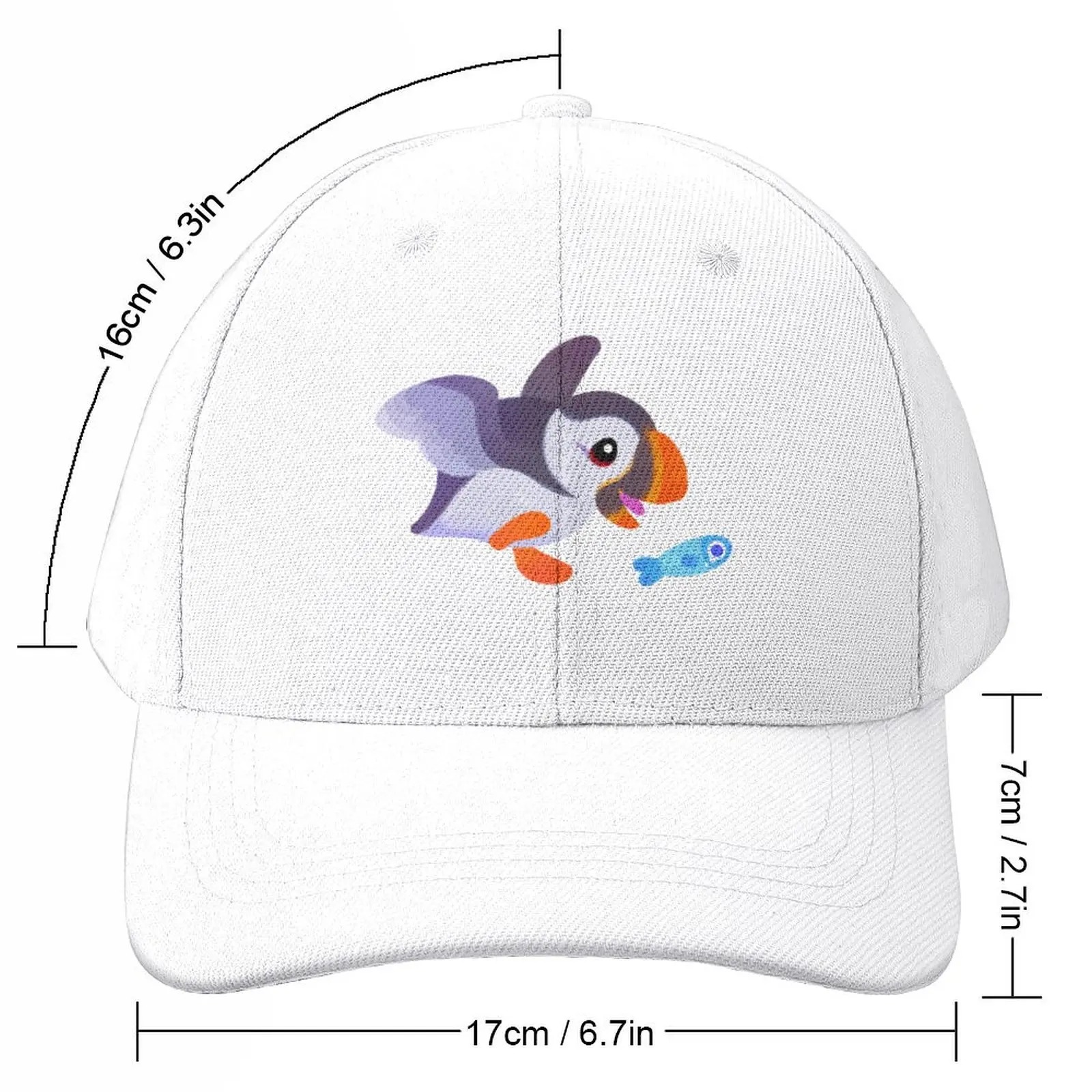 Happy puffin - yellow Baseball Cap Fluffy Hat Sun Hat For Children Golf Men Women's