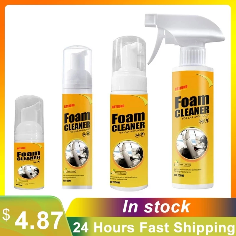 

250 ml Multi-purpose Foam Cleaner Anti-aging Cleaning Automoive Car Interior Home Cleaning Foam Cleaner