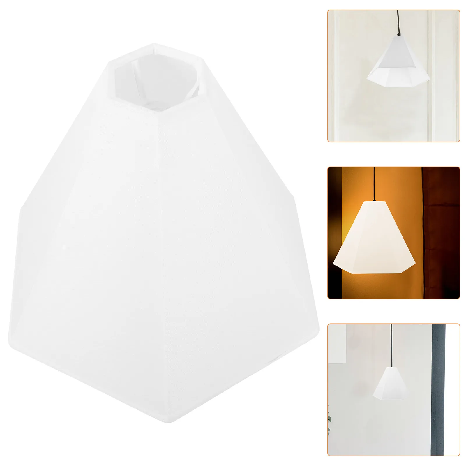 

Diamond Chandelier Hexagonal Lampshade Modern Elegant Light Shade for Dorm Salon Nail House Decorative Lampshades Small Lamp