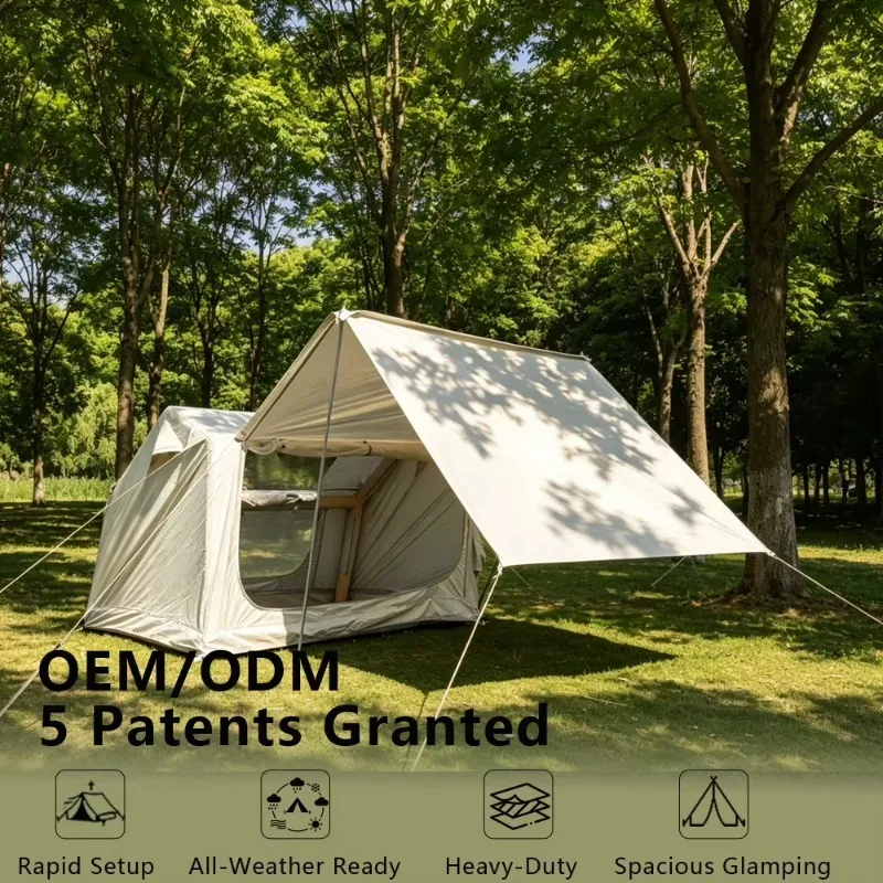 Branding Ready Fast Turnaround Family Inflatable Tent for Franchise Camping Sites