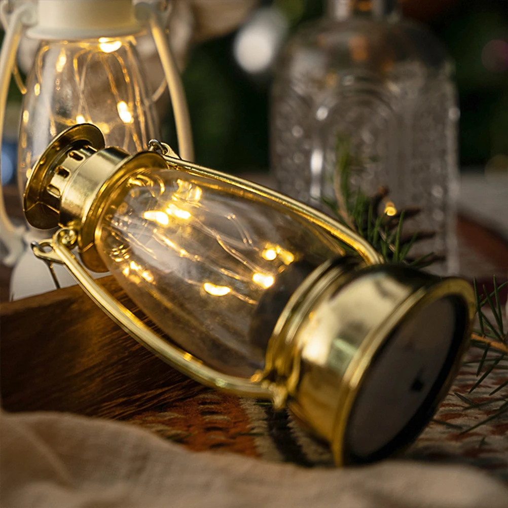 

Electronic Storm Lantern Flickering Flame Night Light Country Decor Decorative Candles Vintage Wedding Effect Lamp House