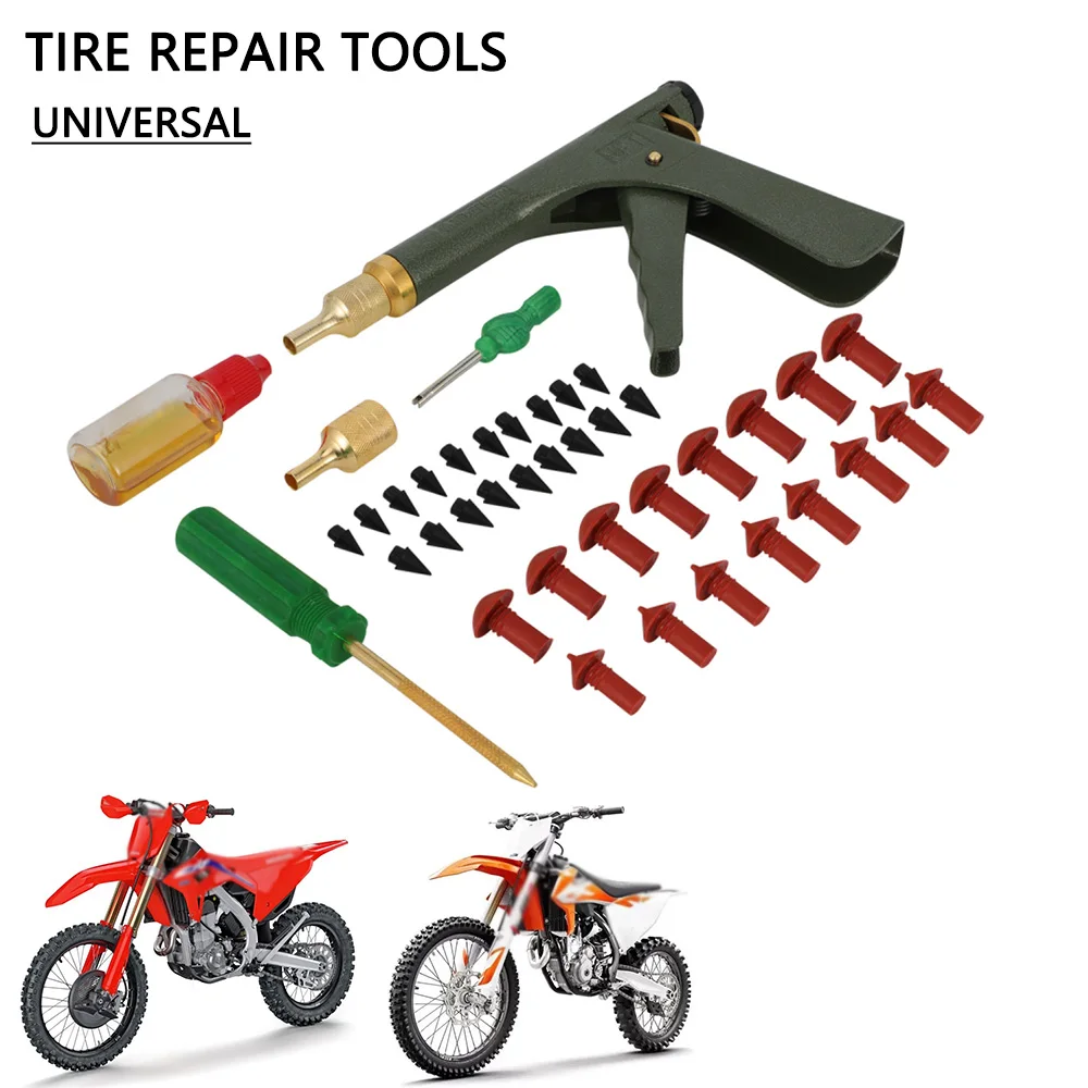 Universal Reifen Wartung Werkzeug Rad Reifen Reparatur Kit Set Motorrad Zubehör Für Honda KTM Yamaha Suzuki Kawasaki Teile