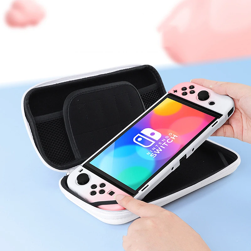 Protective Case Bundle With Grip Caps For Nintendo Switch OLED NS Base Cover Game Accessories