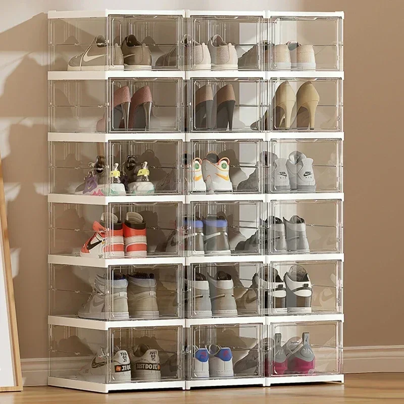 

Органайзеры для хранения кроссовок и обуви: тонкие, раскладные, угловые, настенные, многоярусные, для гостиной, шкафы-тумбы