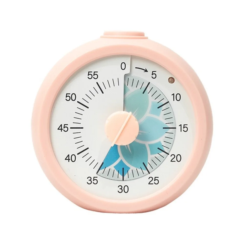 60 Minute Visual Timer Self Discipline Silent Operation Kitchen Cooking Timer Visualization Square / Round Design