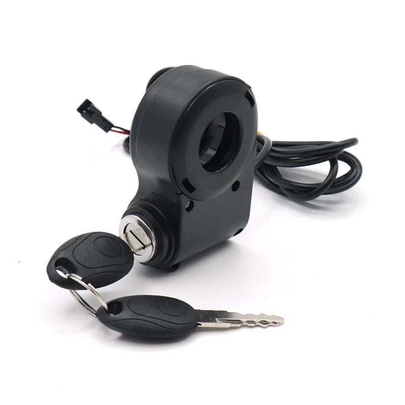 

ABQR E-Bike Lgnition Lock Key Thumb Throttle Switch Power for M5/ M365 Universal Electric Scooter Accessories