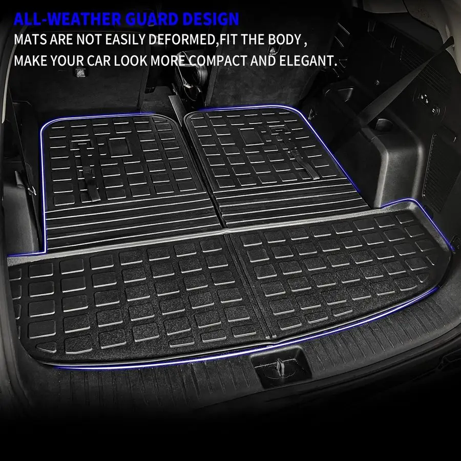 Cargo Mat Compatible with 20212025 2026 Kia Sorento Cargo Liner Trunk Mat TPE All Weather Back Seat Cover Protector 2024 Sorento