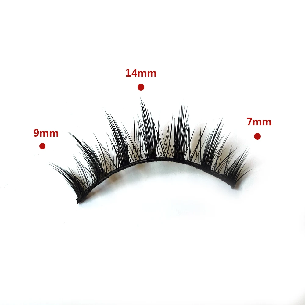 5 Pairs/set Natural Thick False Eyelashes Cosplay Little Devil Eye Lashes Long Fluffy Smoky Cat Eye Eyelash Makeup Cosmetics