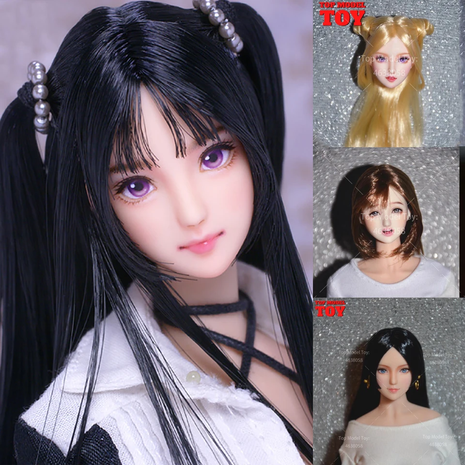 1/6スケール 女性ヘッドスカルプト OB TBL LD ガールヘッドフィギュア