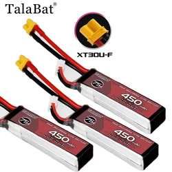 2S 7.4V 450mAh 75C LiPo Battery For RC Helicopter Quadcopter FPV Racing Drone Parts 7.4v Drones Battery With XT30 Plug