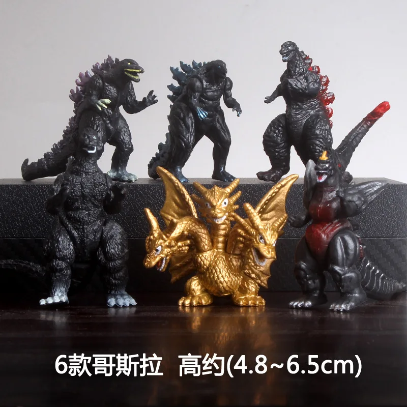 6Pcs/Set Godzilla Action Figure PVC Dolls Collection Dinosaur Model Figure Desktop decoration Gifts Toy