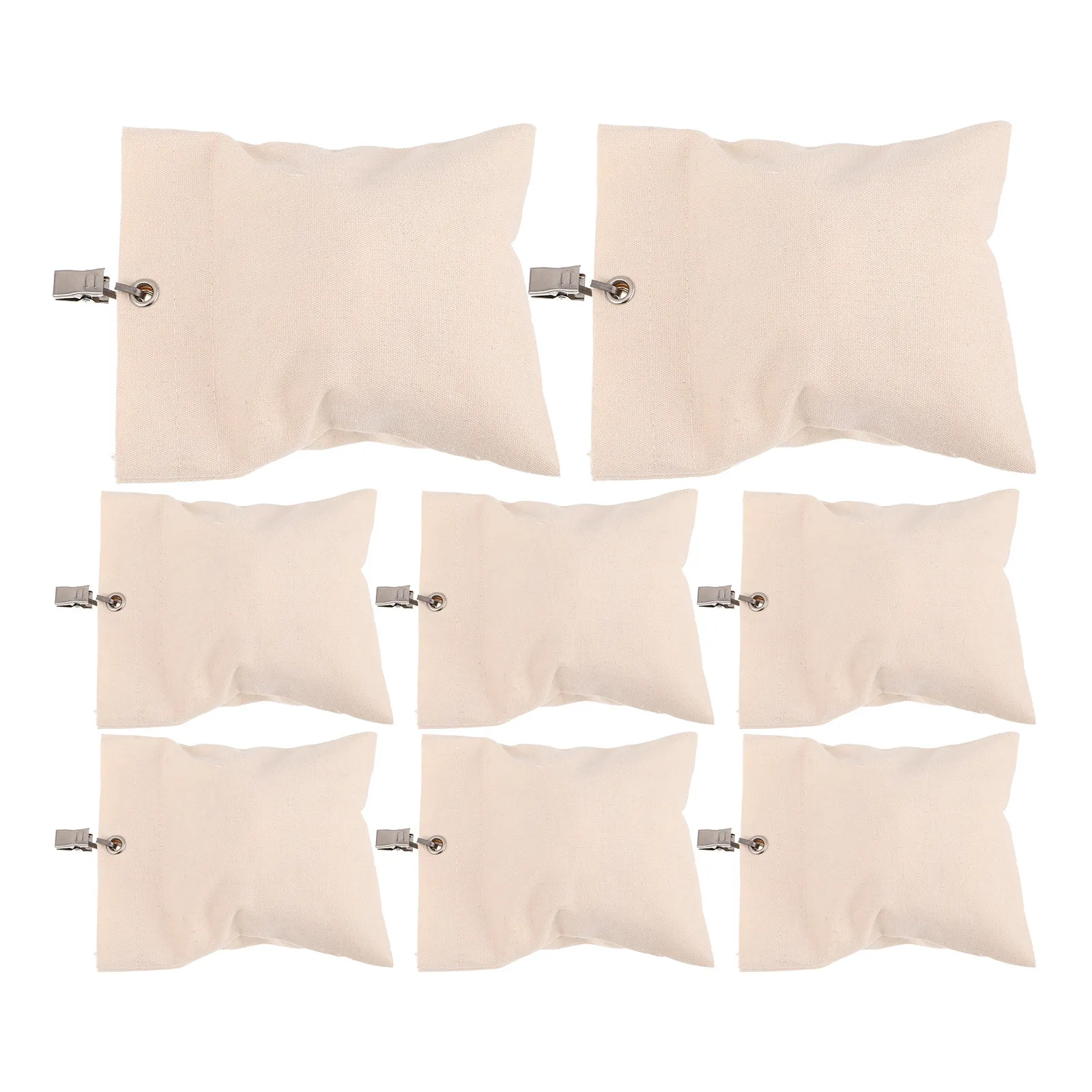8Sets Outdoor Curtain Weight Bags Heavy Duty Sandbag Drapery Weights Bottom Clips for Gazebo Pergola Patio Garden