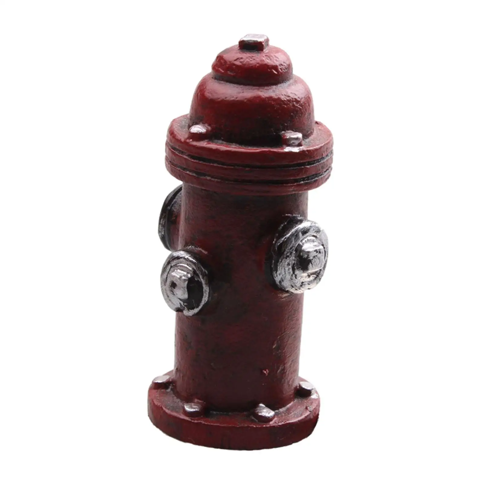 Tiny Fire Hydrant Model Multifunctional Resin Cake Embellishment Photography Prop for Small Space Decor
