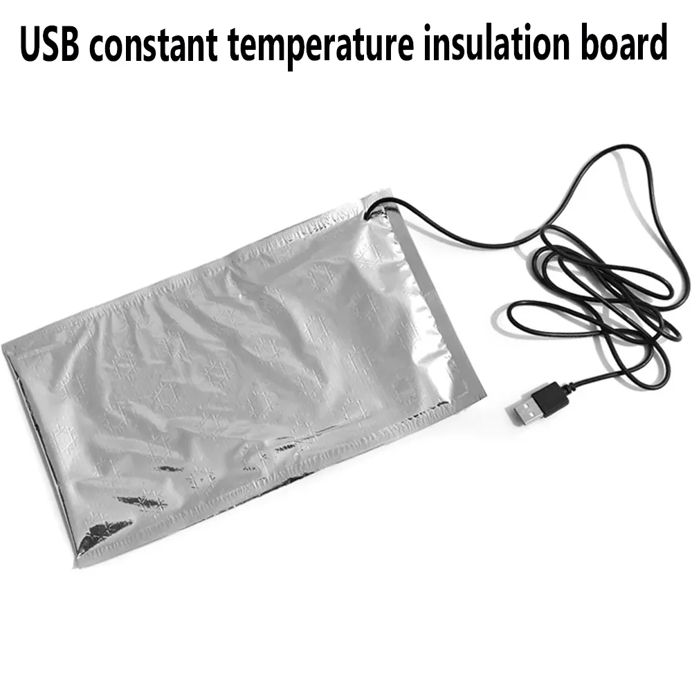 Car refrigerator bag heating plate 5V portable USB heating plate, used for food heater lunch box, used for electrically heating