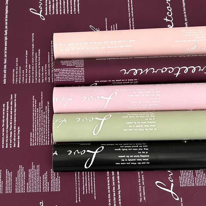 20 PCS Flower Wrapping Paper, Waterproof Florist Bouquet Paper, DIY Crafts