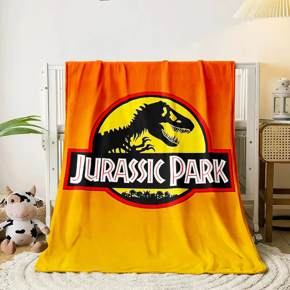 dinosaur Jurassic HD Printed  Blanket,Lightweight Flannel Throw for Sofa, Bed, Travel, Camping, Livingroom, Office, Couch,Chair