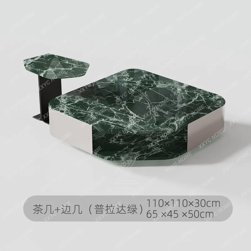 X-S Artificial marble coffee table irregular special-shaped square combination modern simple  light luxury living room HG
