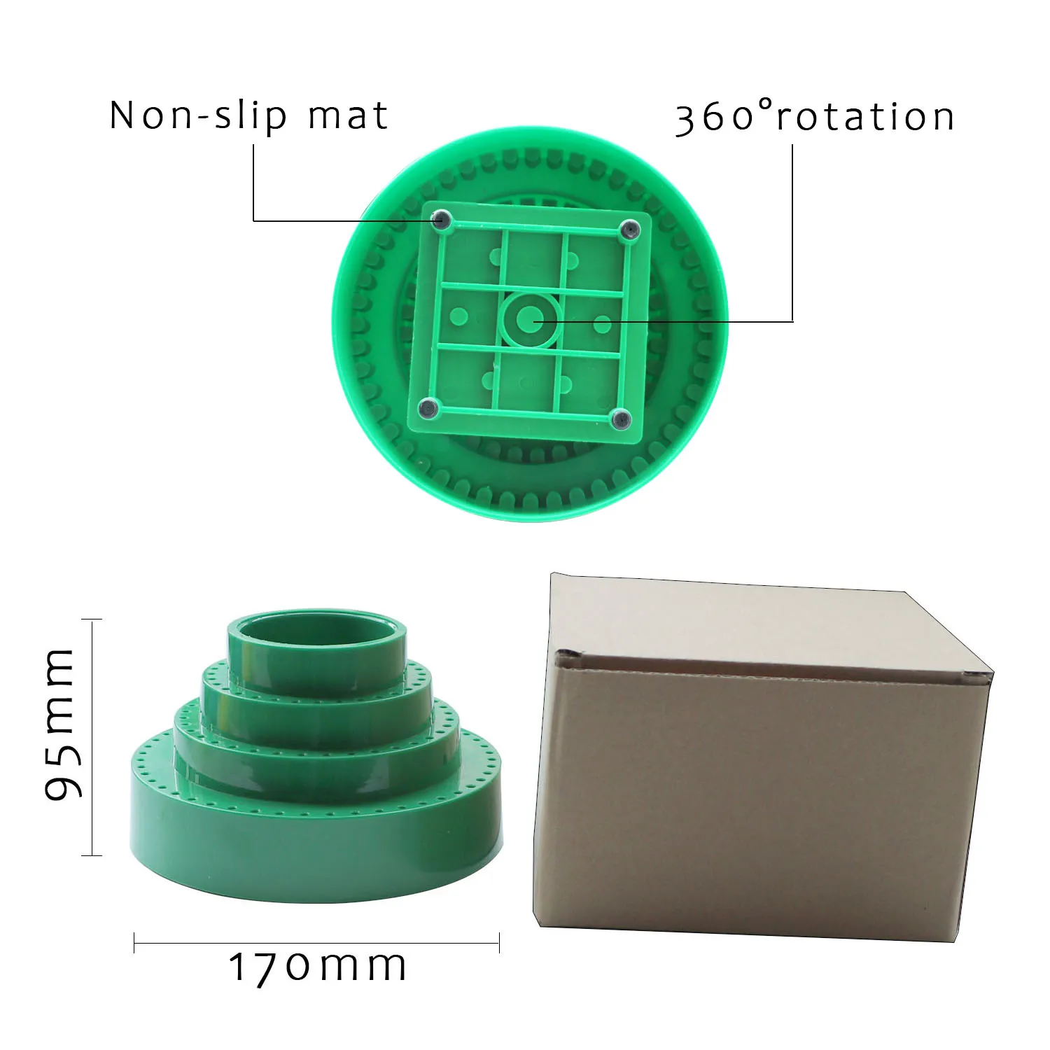 Caja de colocación de brocas para dentista, estuche de almacenamiento de broca de 1-13mm, soporte gris, organizador de plástico, contenedor, 48