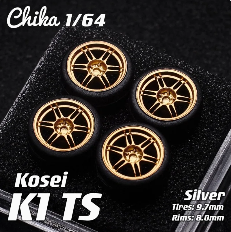 Chika 1/64 Enkei RCT4/ NT03m/Kosei K1 TS 자동차 모델 수정 된 휠 허브 8.9/9.7mm 1:64 정적 모델 자동차 수지에 적합