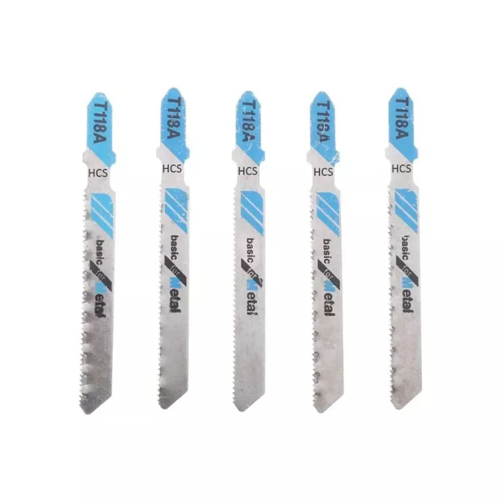 ALLGOOD 5Pcs/Set Reciprocating Saw Blades T118A HCS Jig Saw Blades For Cutting Wood PVC Plastic Thin Metal