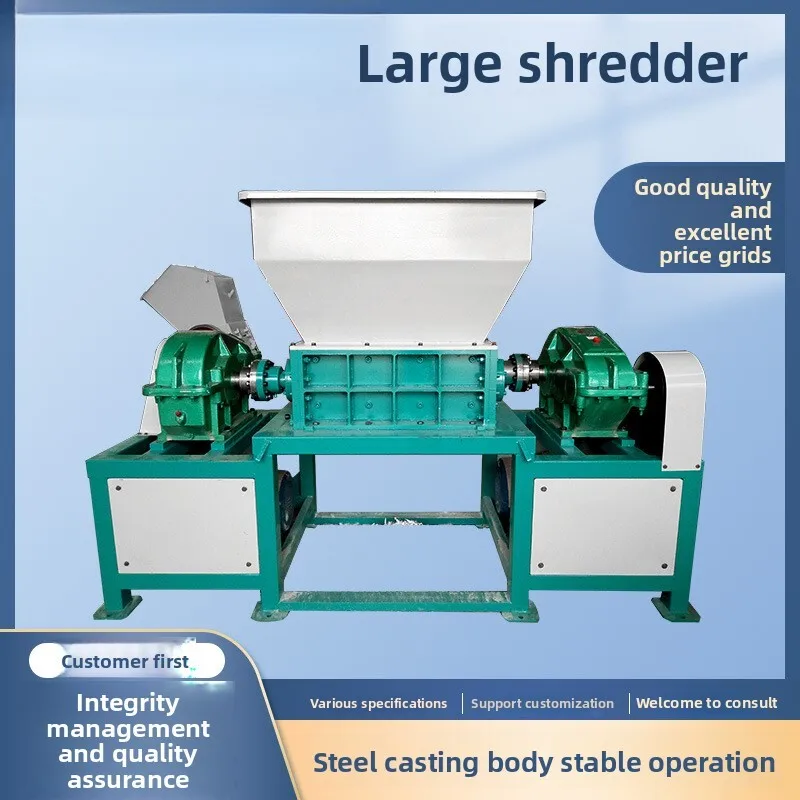 

Large Small Industrial 200-800 Type Double Shaft Shredder Metal Rebar Plastic Scrap Iron Crusher