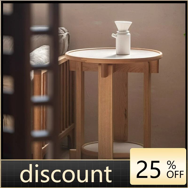 

LTT reunion side table double-layer Nordic coffee table sofa living room new Chinese small tea table