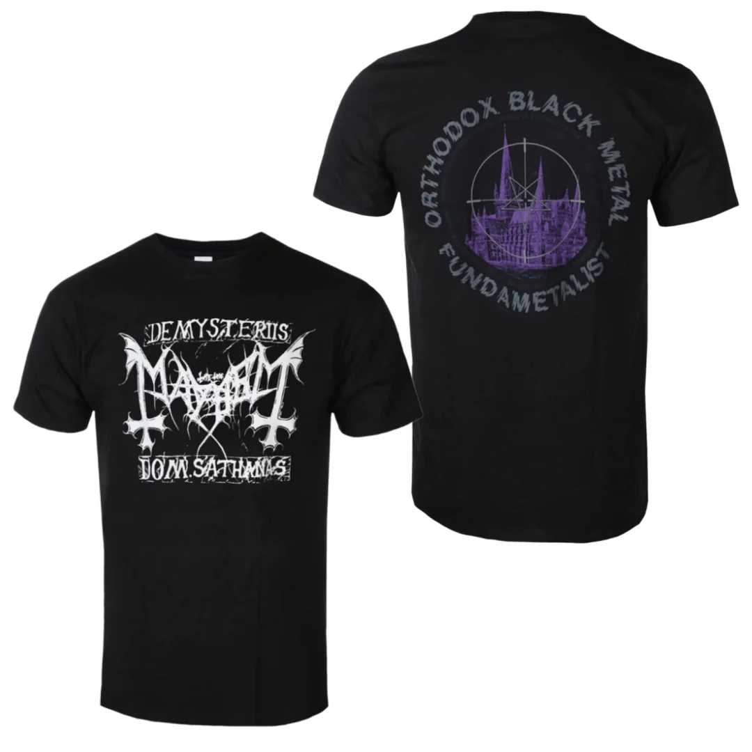Mayhem Pattern Printed T-shirt - Extreme Metal Enthusiast and Collector's T-shirt - Suitable for Both Men and Women