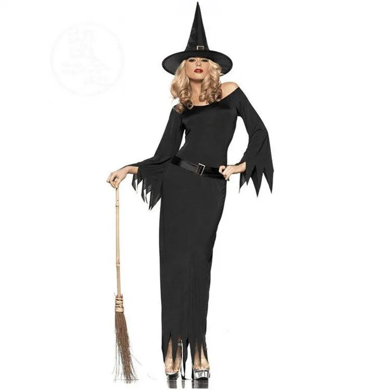 

Halloween Evil Witch Costume Cosplay Dark Witch Stage Wear Women's Ethnic Fashion Spring MZ4GElVf
