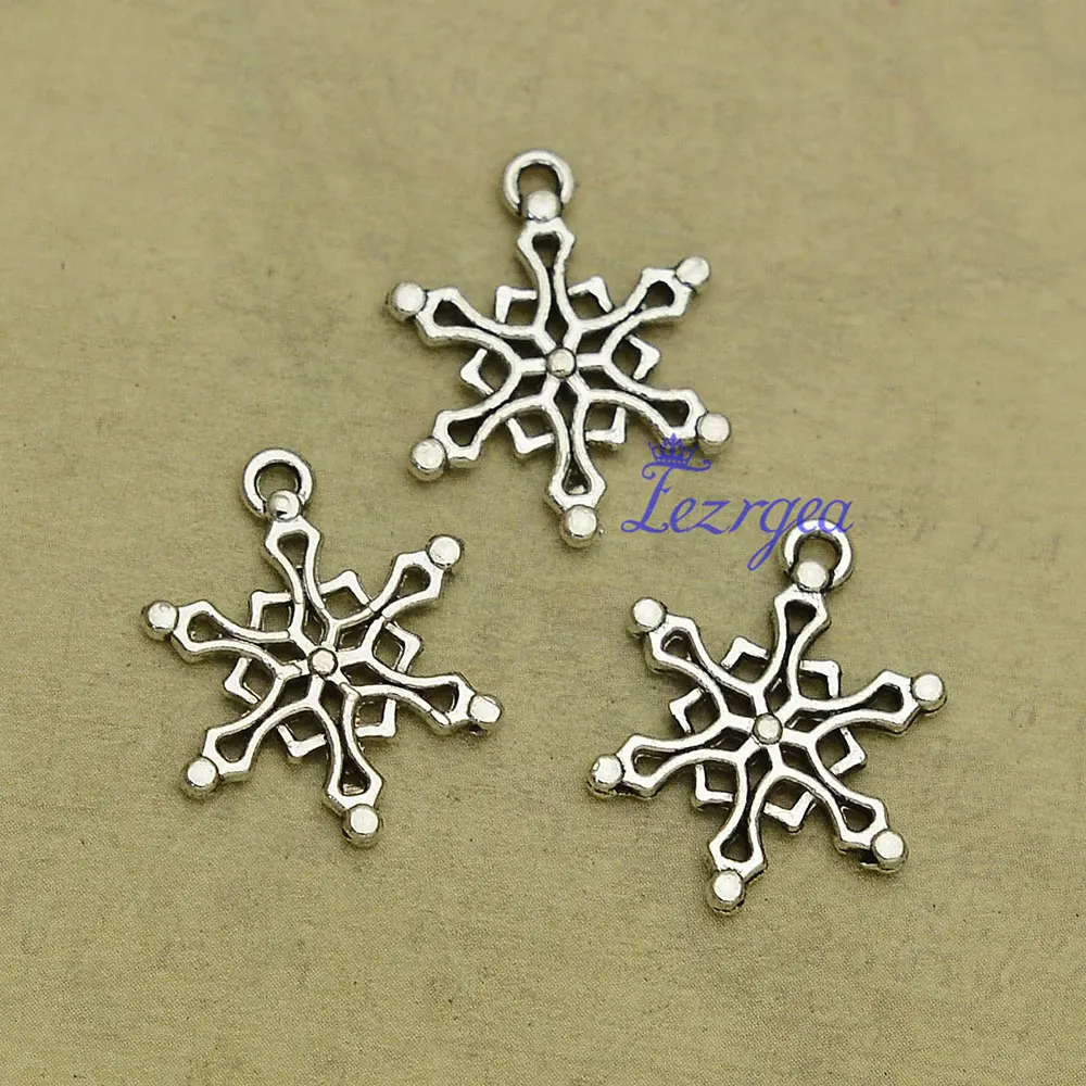 30 Stks/partijen Kerstboom Sneeuwvlok Bedels X-Mas Eikel Handschoenen Slinger Rendier Hangers Voor Diy Sieraden Maken Groothandel Bulk
