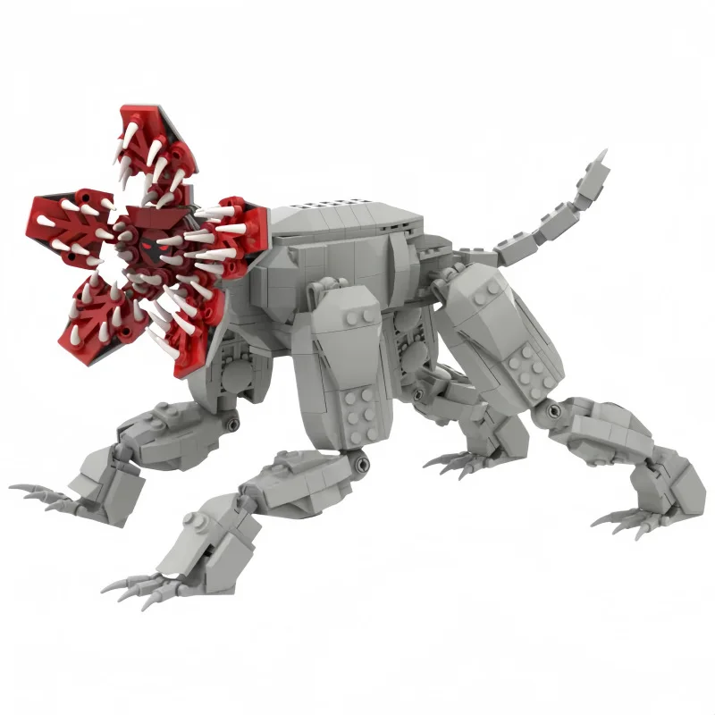 MOC Buildable Creature Model - Detailed Posable Movie-Inspired Monster with Carnivorous Design - Ideal for Collectors