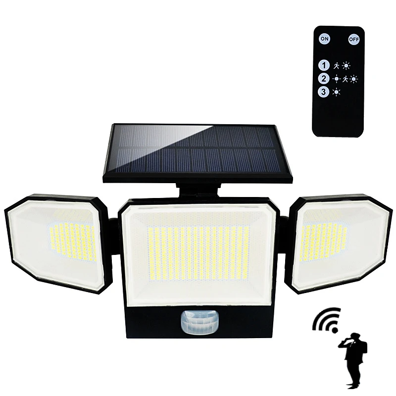 440 LED Solar Light PIR Motion Sensor Outdoor Solar Lamp IP65 Waterproof Wall Light Solar Sunlight Powered Garden street light