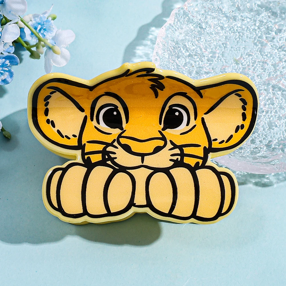O acessório de cabelo da jovem imagem Simba na "O Rei Leão" da Disney, um prendedor de cabelo multifuncional