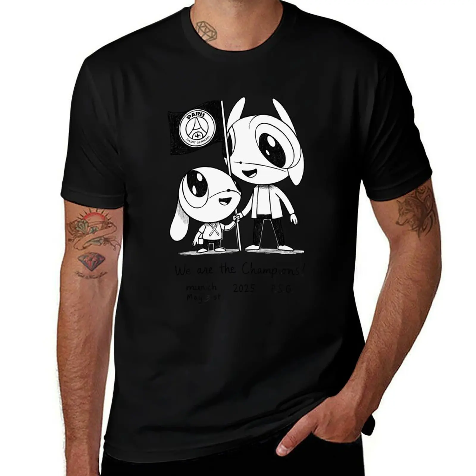 Luis Enrique's Daughter Xana Champion League T-Shirt blanks oversized graphic tee shirts men