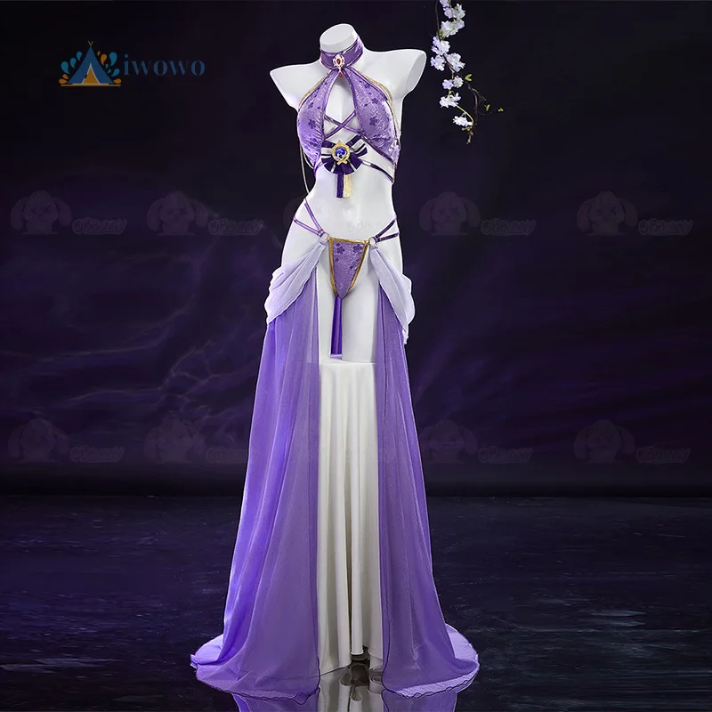 

Genshin Impact Game Raiden Shogun Cosplay Costume Derivative Sexy Dancer Style Lingerie Dress Outfit For Hallowmas Party Suit