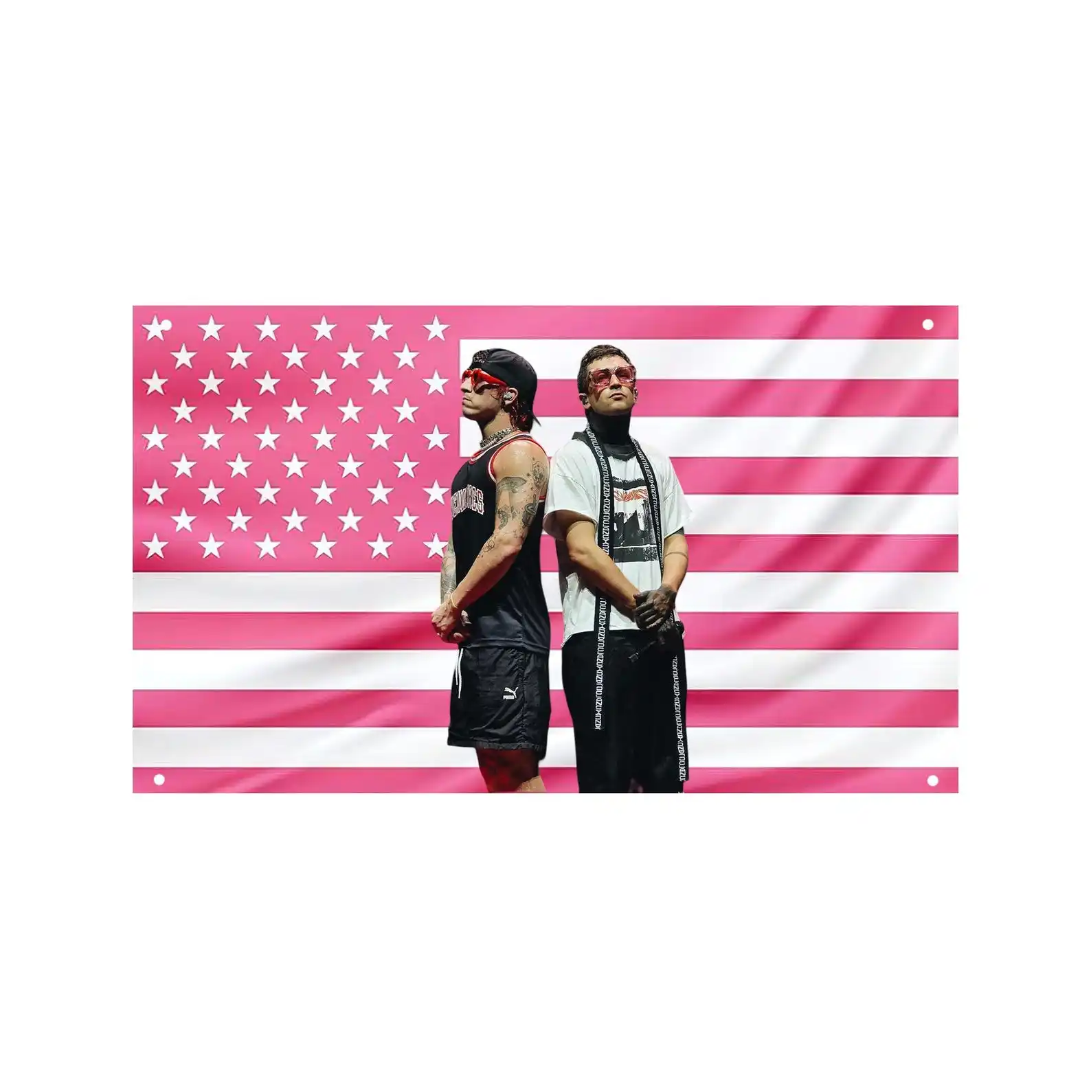 Twenty One P-Pilots Pink US Flag Tapestry Home Decor Items Outdoor Decorations Advertising Decoration Garage Flags for Bedrooms
