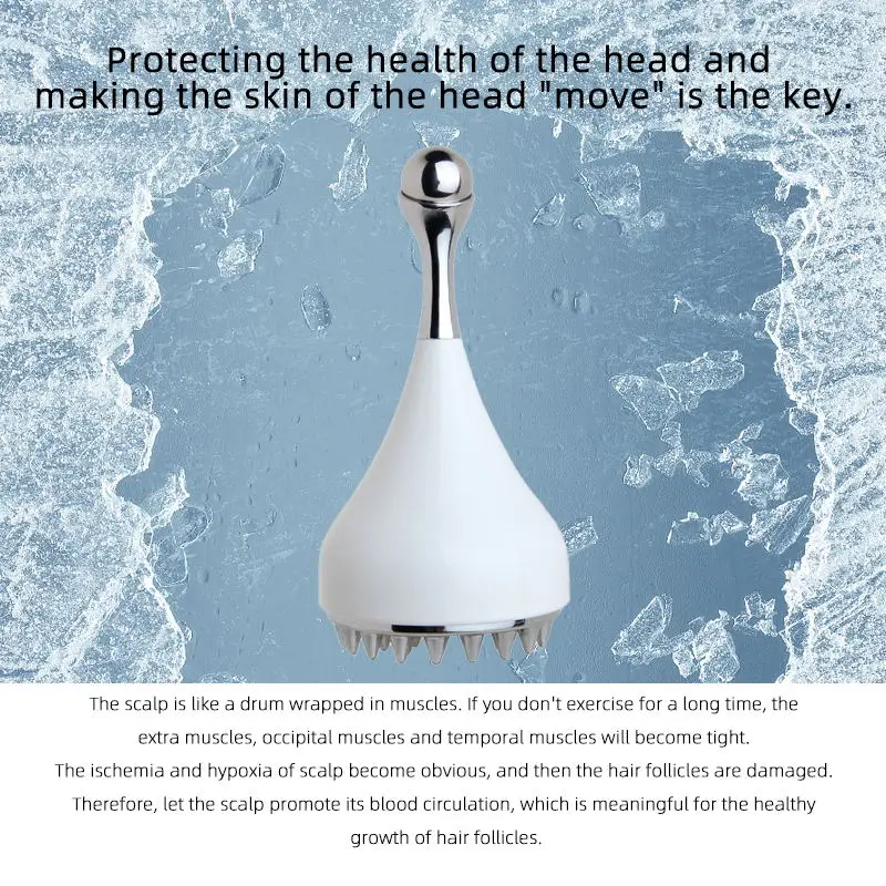 Portable  Beauty Care Equipment Waterproof Anti Hair Loss Shower Brush Scalp Head Massage Relaxing Cold Compress Comb