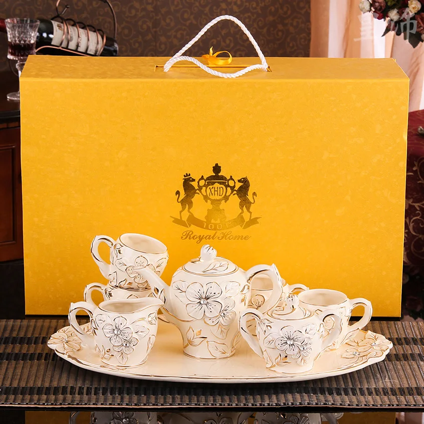 

Decorate European ceramic water set afternoon tea set home living room crafts decorations wedding gifts