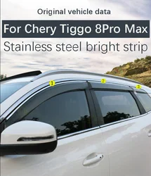 For Chery Tiggo 8Pro window deflector Tiggo Max side window rain panel glass window deflector 2018-2023 edition models