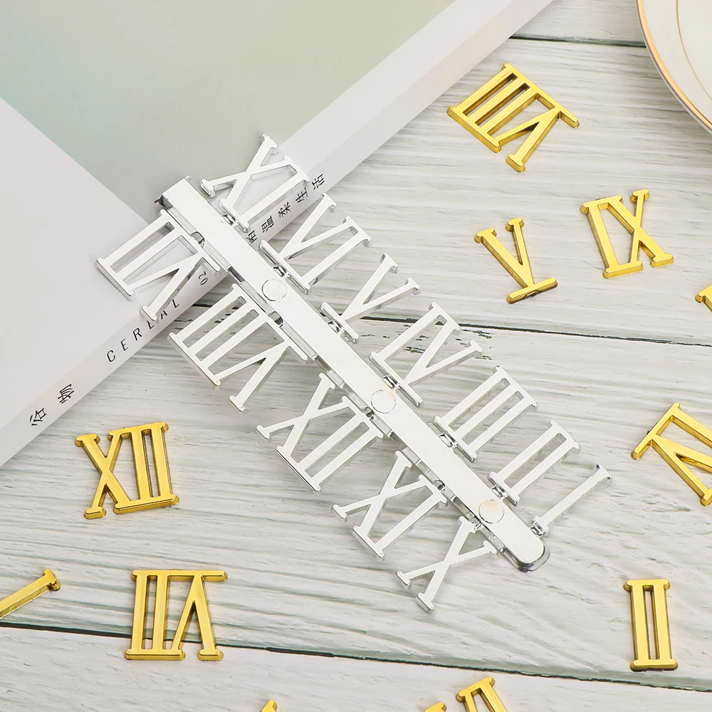1 Set DIY Repair Tools Digital Roman Numerals Quartz Clock Parts Clock Numerals Accessories Arabic Number