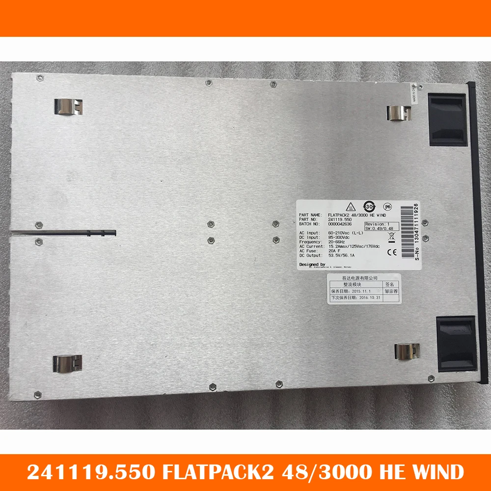 

Для модуля электропитания Eltek FLATPACK2 48/3000 HE WIND 241119,550