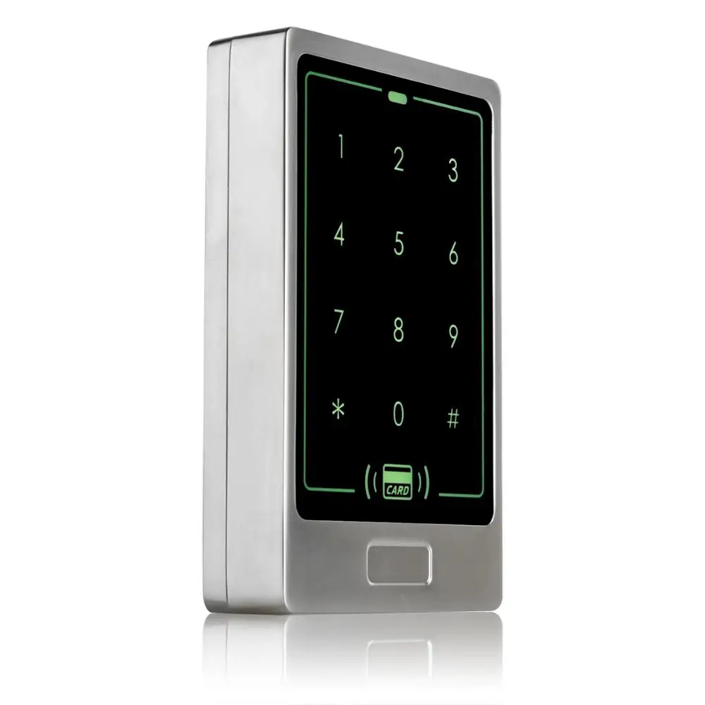 Outdoor Waterproof Metal RFID Keypad Access Control Machine 8000 Users 125KHz Keypad Card Reader Door Access Control System