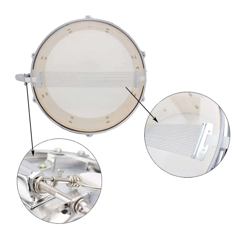 Professional Snare Drum Head 14 Inch with Drumstick Drum Key Strap for Student Band