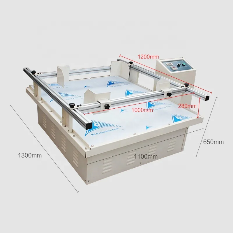 Simulate Motor Transport Vibration Testing Table Carton Packaging Transport Shake Bentch