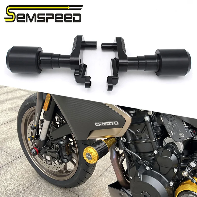 

For CFMOTO NK 800 800NK SEMSPEED Engine Frame Slider Guard Protector Pads Set Engine Skid Plate‌