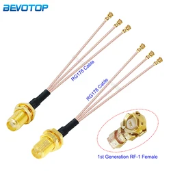 1PCS SMA/RP SMA Female to 3*u.FL IPX-1 Female Jack 1 to 3 Triple Splitter Cable RG178 Pigtail WIFI Antenna Extension Jumper