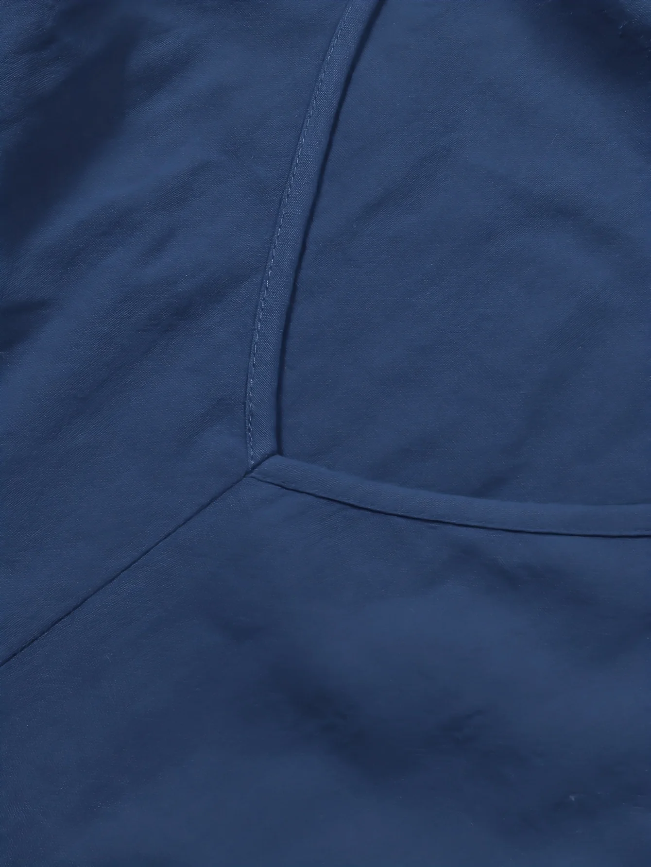 فستان نسائي فضفاض بأكمام طويلة بلون نقي مطوي ورقبة على شكل حرف V أساسي لحفلات العودة للوطن فساتين طويلة غير رسمية للنساء #5