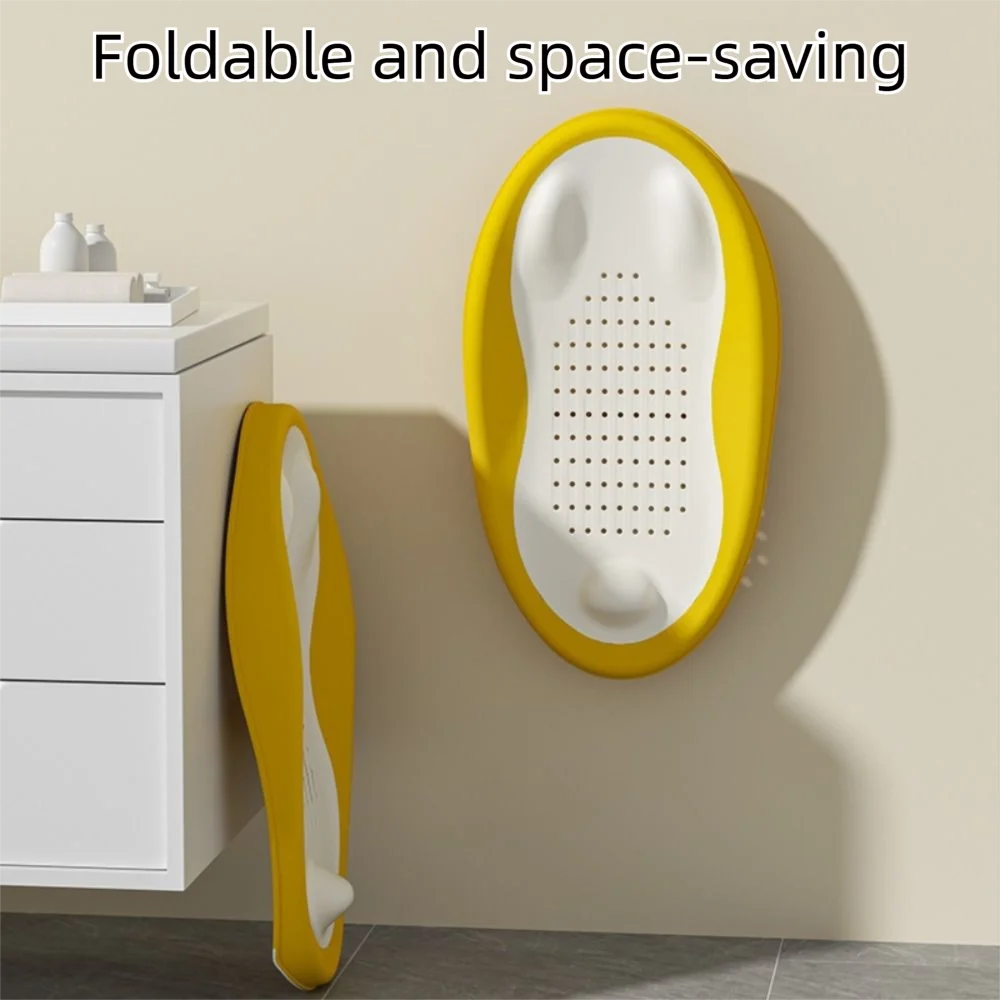 new-foldable-baby-bath-seat-non-slip-ergonomic-backrest-baby-bath-support-draining-net-infant-shower-bed-newborn